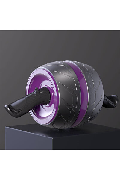 Choice5 Purple-Black Rebound Ab Roller Healthy Belly Wheel with Knee Mat Abs ...