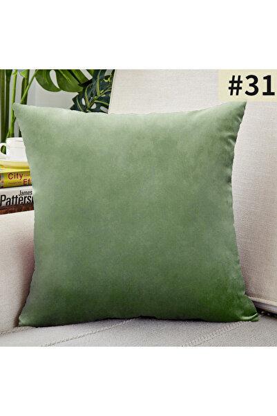 Choice 45x45cm 31 Velvet Cushion Cover Solid Color Throw Pillow Covers for Li...