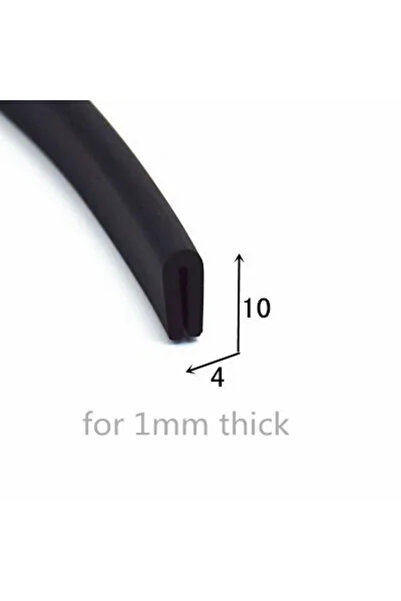 Choice21 1meter U round bottom 1mm-1 U Strip Edge Shield Encloser Bound Glass...