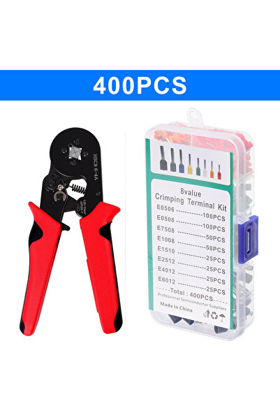 Choice with 400pcs Tube Terminal Crimping Tools Ferrule Crimping Pliers HSC8 ...