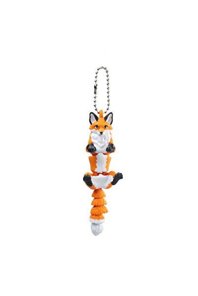 choice2 1Pc Orange Fox 1/4 Piece - 3D Printed Articulated Fox Ornament, Chris...
