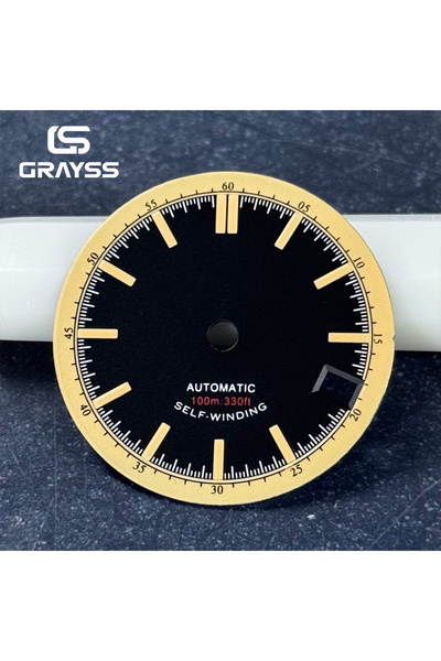 Choice black New 28.5mm Retro Navy Blue/Black Watch Dial for SKX NH35 NH34 Mo...