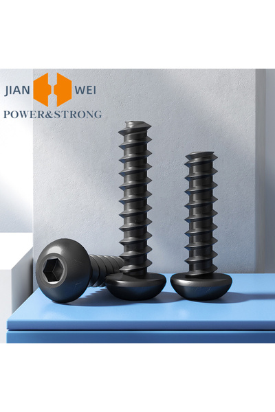 Choice7 M2x6(100pcs) 100pcs M2 M2.6 Grade 8.8 Carbon Steel Hexagon Socket Rou...