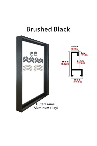 Choice 40x50cm Black 8 Colors 40x50 30x40cm Canvas Picture Metal Aluminum Out...