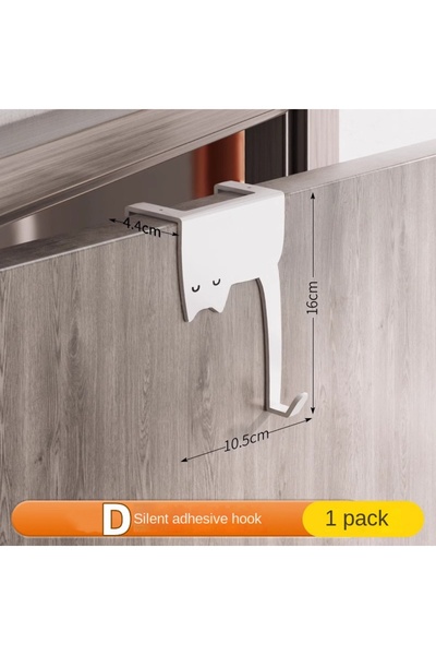 Choice D 1/6 piece door hook, door hook storage rack without drilling, kitche...