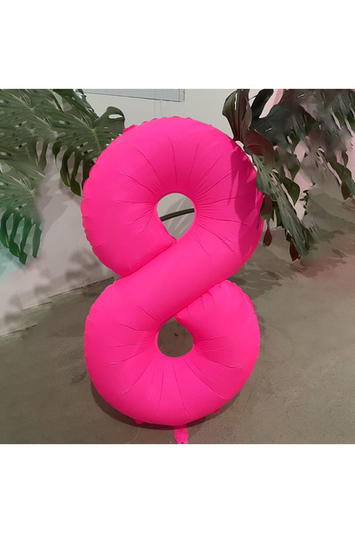 Choice 40inch 8 40 inch Fluorescent Pink Number 0-9 Balloon Birthday Party De...
