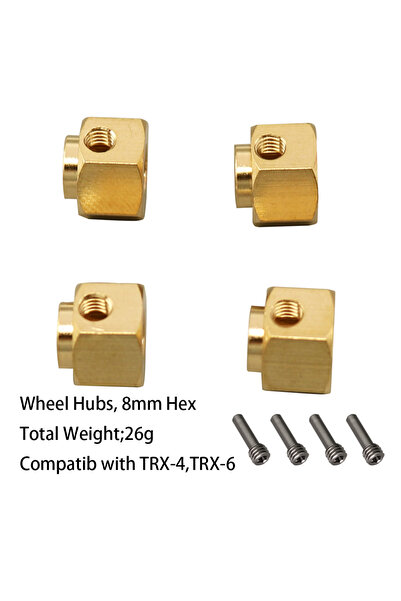 Choice 10 1/10 RC Crawler TRX-4 Brass Heavy Duty Counter Weight Set Portal Dr...