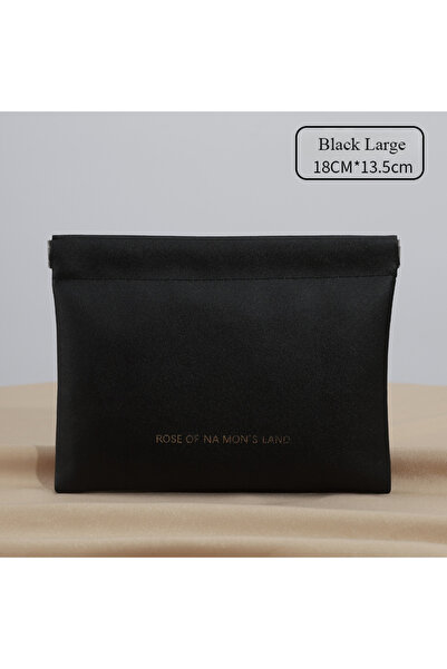 Choice Black Large 2026 Closed Bullet Bag Mini PU Earphone Storage Bag Candy ...