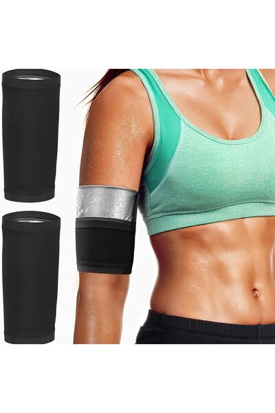 choice2 S/M 1 pair silver 1Pair Arm Slimming ShaperS Compression Wrap Sport S...