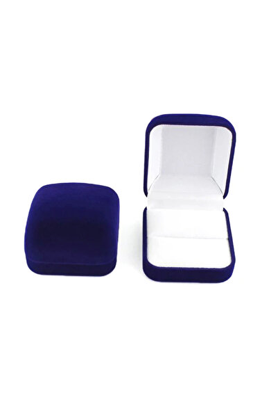 Choice Blue Flocked Cloth Earrings Ring Box Store Counter Jewelry Display Hol...