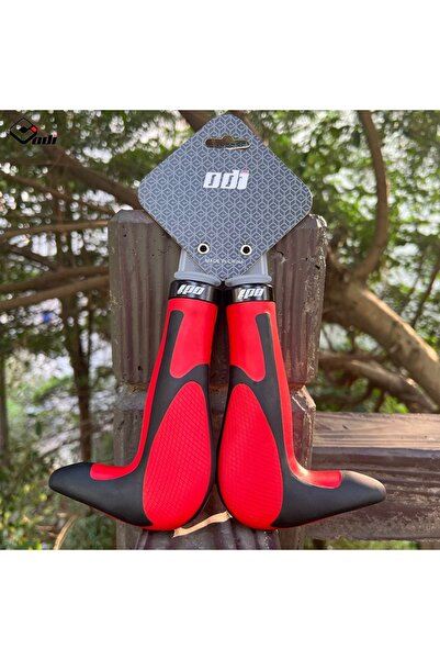 Choice black red Odi Bicycle Silicone Handlebar Grips Integrally-formed Horn ...