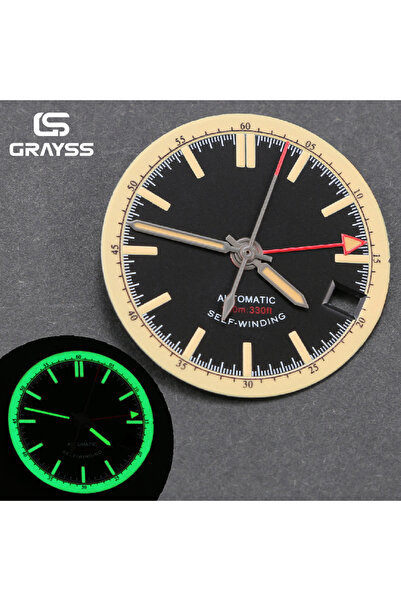 Choice4 black set New 28.5mm Retro Navy Blue/Black Watch Dial for SKX NH35 NH...