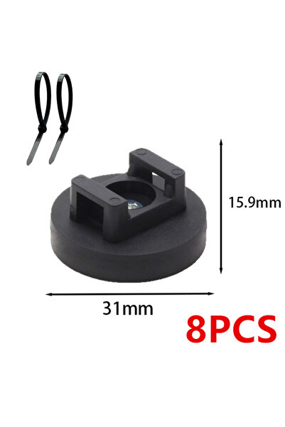 Choice4 31mm-8Pcs 22/31/36/43mm Zip Tie Mount Multipurpose Magnetic Cable Hol...