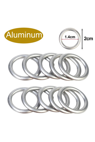 Choice3 10pcs Aluminum Gaskets Car Oil Pan Drain Gasket Drainage Bolt Pad Alu...