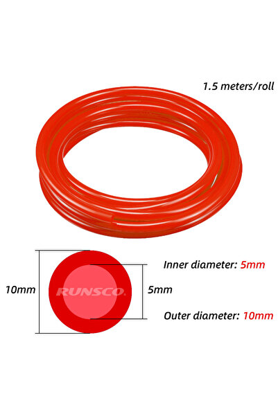 Choice5 خرطوم سيليكون للسيارة أحمر-1.5M-ID5mm أزرق/أحمر/أسود بقطر داخلي 3 مم،...