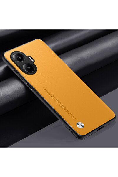 Choice98 Poco F7 Yellow For Poco F3 F5 F6 F7 Ultra X6 X7 M6 Pro C40 Plain PU ...