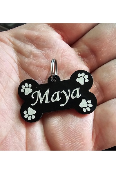 hebmeyy Kedi Köpek Künyesi, Kedi Köpek Kemik Isimlik, Tasmaya Takılan Isimlik, Pet Tag