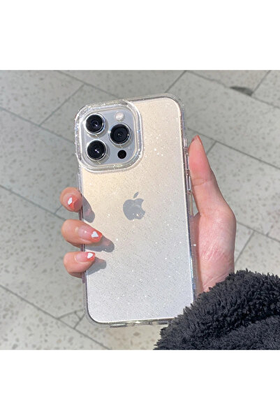 Choice For iPhone 16 Promax Clear Luxury Glitter Bumper Bling Clear Case for ...