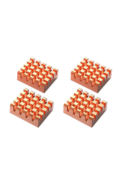 Choice1 4 قطع من مشتت حرارة نحاسي TEUCER 4/812-PCS VRAM، مقاس 13×12×5 مم، مصن...