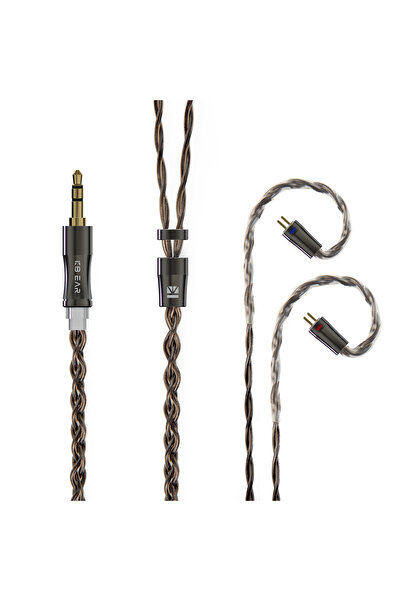 Choice 2Pin 3.5mm KBEAR Hazy 6N Graphene+Copper-Silver Alloy Mixedly Braided ...