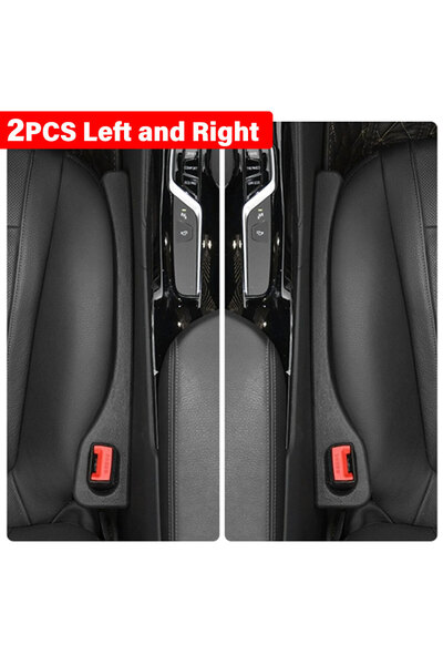 Choice 2PCS Black Car Seat Gap Filler Universal PU Leak-proof Filling Strip A...