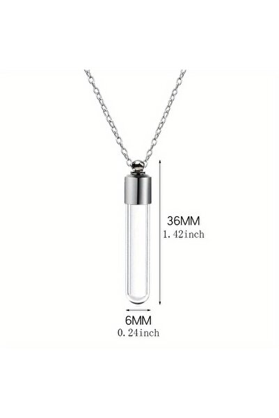 Choice Type 1 Glass Perfume Vial Pendant Wishing Bottle Clear Charm Glass Bot...