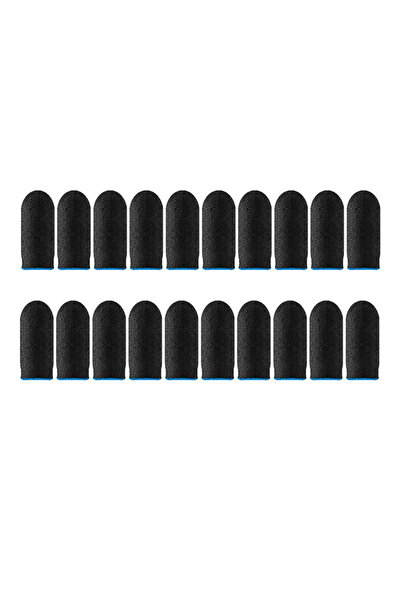 Choice1 20PCS Blue 20pcs Game Finger Sleeve Breathable Fingertips For Games A...