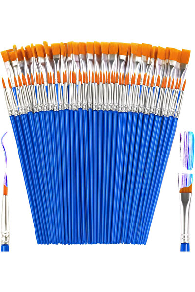 Choice 100Pcs Mix Brush 50/100Pcs Painting Oil Brushes Set For Paint watercol...
