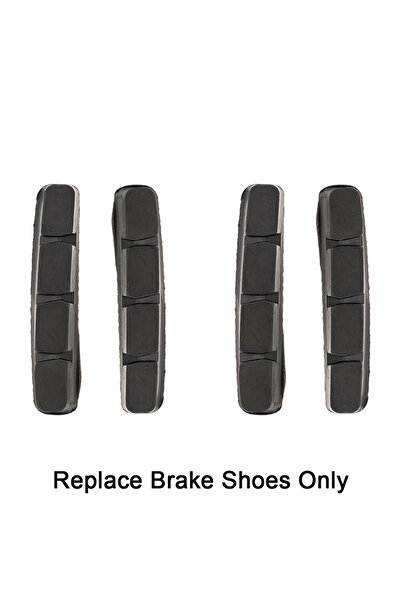 ZTTO Rubber 2 Pairs Road Bike Brake Shoes C Caliper Hoof Replaceable Pads CNC...