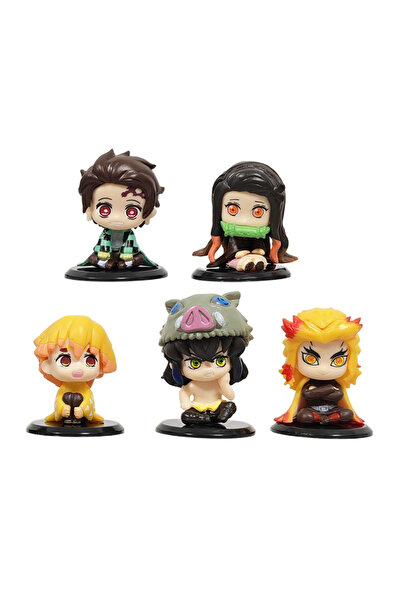 Choice5 Bandai 1PCS Style-Set-A 5 Style/Set Q Version Demon Slayer Sitting Gh...