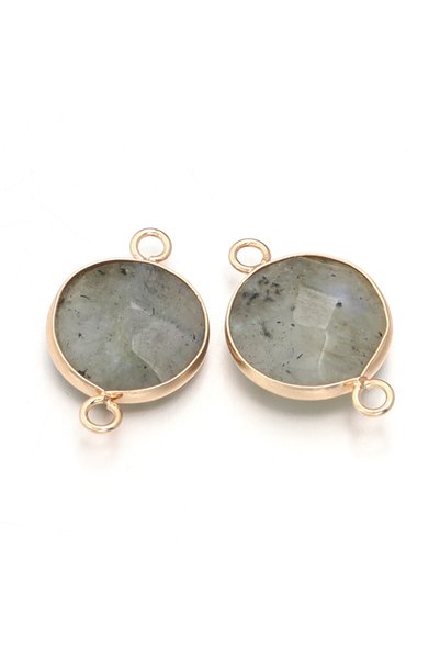 Choice Moonlight 2pcs 2-4pcs/lot Natural Stone Faceted Pendant Rose Quartz La...