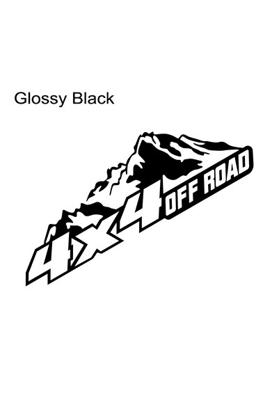 Choice Glossy Black Car Sticker 4x4 Offroad Mountain Sticker For SUZUKI JIMNY...