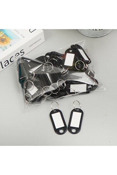 Choice 50pcs black 50pcs Colorful Plastic Tags Hotel Number Classification Ca...