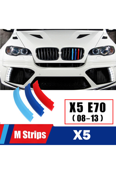 Choice43 شرائط زخرفية أمامية من طراز M Power لسيارات BMW X1 X2 X3 X4 X5 X6 X7...