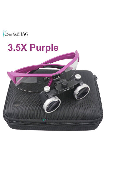 Choice4 3.5X Purple Dentistry Binocular Magnifier 2.5X 3.5X Ultra-lightweight...