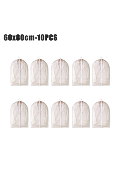 Choice 60x80cm 10PCS 1-10PCS Clothes Dust Cover Transparent Thickened Washabl...