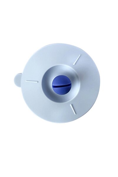 Choice Blue Silicone Mug Cover Food Grade Anti-dust Silicone Hot Cup Lids wit...