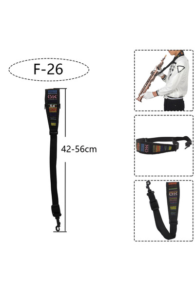 Choice29 F-26 Saxophone Neck Strap Soprano Alto Tenor Saxophone Universal Str...