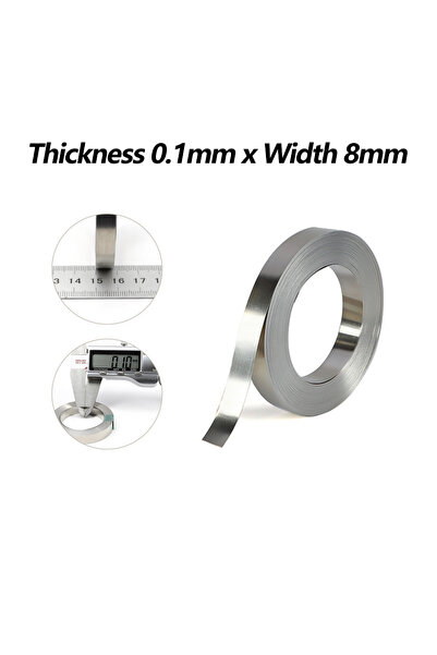 choice2 0.1mm x 8mm 1Roll Nickel Plated Steel Strip Belt Spot Welding Machine...