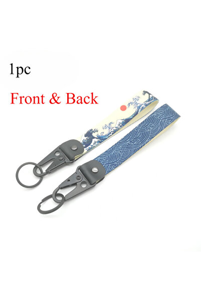 Choice12 Wave 1PC JDM Key Tag Racing Car Motorcycle Keychain Ring Car Lanyard...