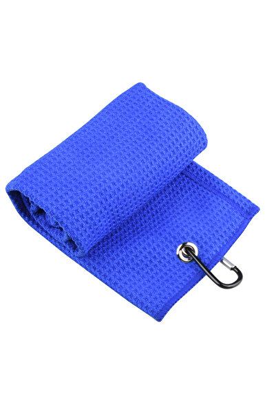 Choice Blue 40x60cm Golf Towel With Hook 5 Colors Microfiber Fabric For Golf ...