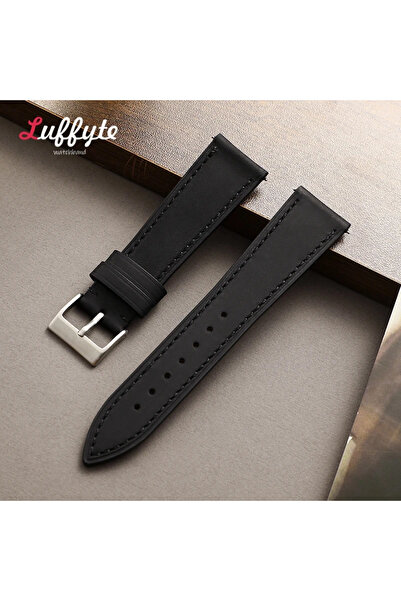 Choice 19mm Black Quick Release Leather Watch Strap 18mm 19mm 20mm 21mm 22mm ...