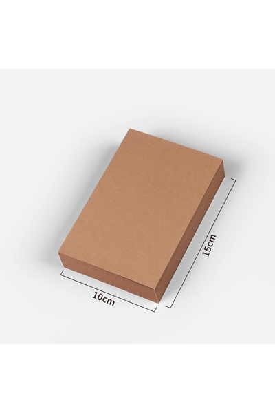 Choice 20pcs Khaki 20/50/100pcs Thicken Kraft Paper Card Retro Double Sided W...
