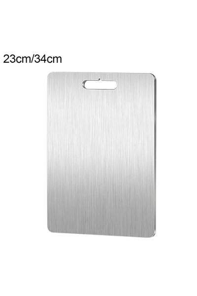 choice2 23 x 34cm Cutting Board Food-grade Stainless Steel Thickened Double S...
