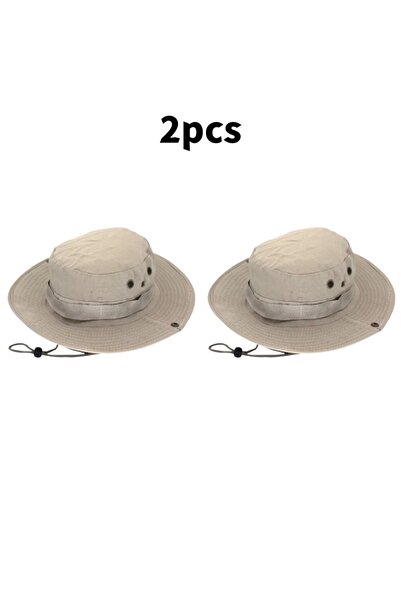 Choice A-Light khaki-2pcs Men & Women Sun Hat Camouflage Cap Outdoor Sports S...