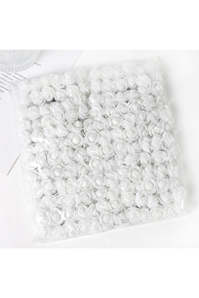 choice2 As Picture white 144 Pieces Rose Artificial Flowers Bouquet 7.5cm Foa...