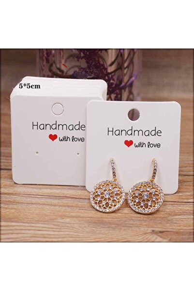 Choice 50cards white5X5CMr 50pc Paper Earring Handmade Style Earring Card 5x5...