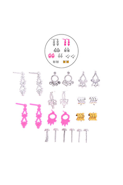 Choice A2 10pcs Dollhouse Electroplated Crown Necklace Earstuds Bracelets Ear...