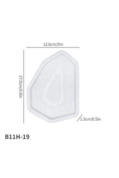 choice2 H19 Irregular Geometric Coaster Tray Casting Mold, Concrete Plaster S...