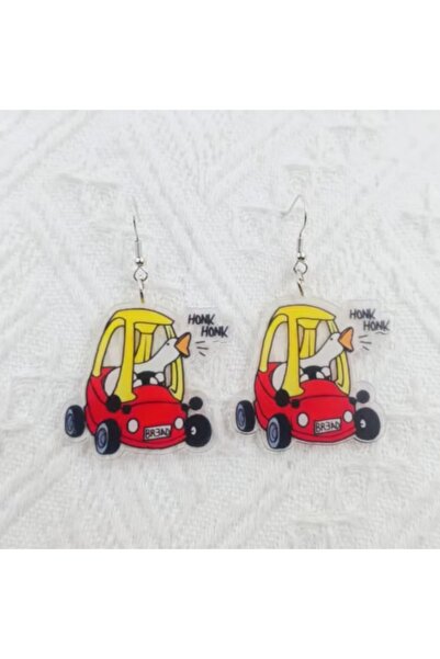 Choice 1 1 pair of acrylic cycling duck earrings, women's earrings, the best ...